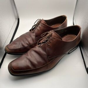Prada Dark Brown Leather Oxfords